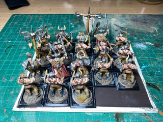 18 Barbaros del Caos pintados Warhammer TOW