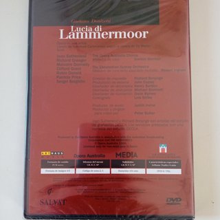 DVD Ópera Lucia di Lammermoor - Sutherland