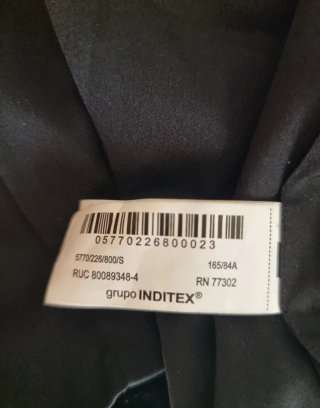 Gilet Zara nero con ricami oro taglia S