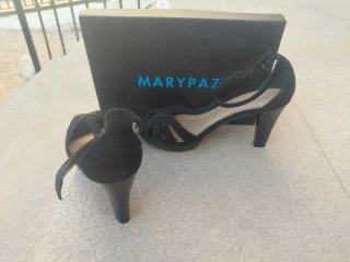 Zapatos tacón plataforma Marypaz negros