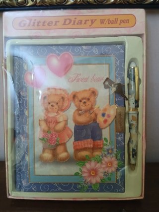 Diario Glitter Diary con penna