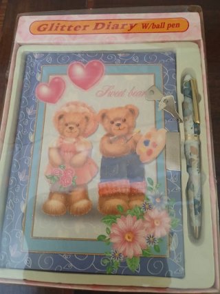 Diario Glitter Diary con penna