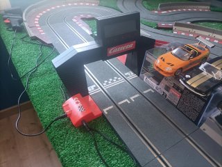 Circuito Scalextric con Coches y Accesorios