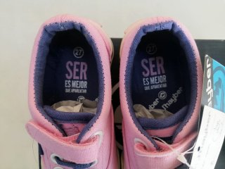 Zapatillas lona niña J'hayber rosa talla 27