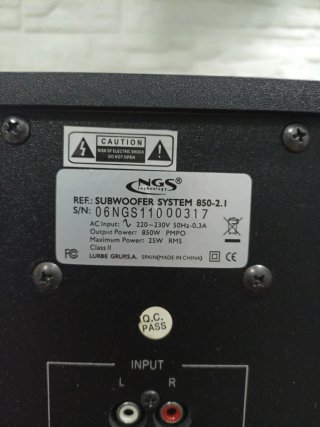 Altavoces NGS 2.1 Subwoofer Ordenador