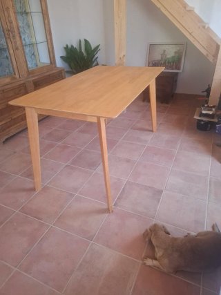 Mesa de comedor de madera de 140* 80