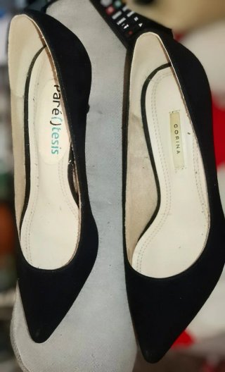 Zapatos Stiletto, Tacón Fino, Antelina.