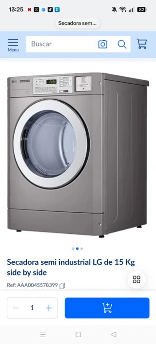 Secadora LG Semi Industrial 15 Kg