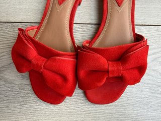 Sandalias H&M Rojas con Lazo