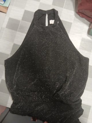 Vestido Negro Brillante Brownie