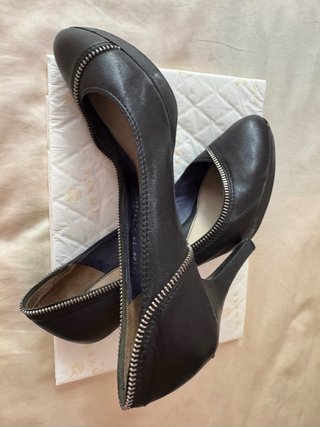 Zapatos de tacón negros con cremallera