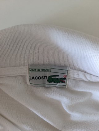 Polo Lacoste XL Manga Corta Blanco