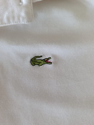 Polo Lacoste XL Manga Corta Blanco