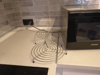 Horno, microondas, y freidora de aire todo en uno