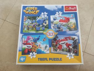 Super Wings Puzzle 4 en 1