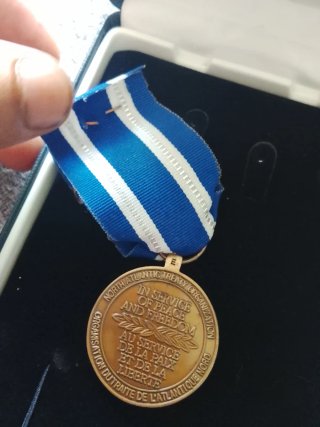 Medalla ISAF OTAN Metal Afganistán