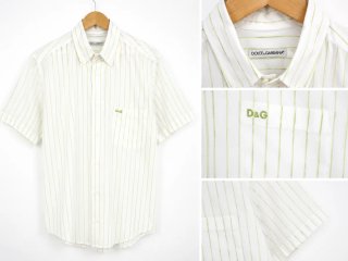 Camicia D&G Dolce & Gabbana a Righe a Manica Corta