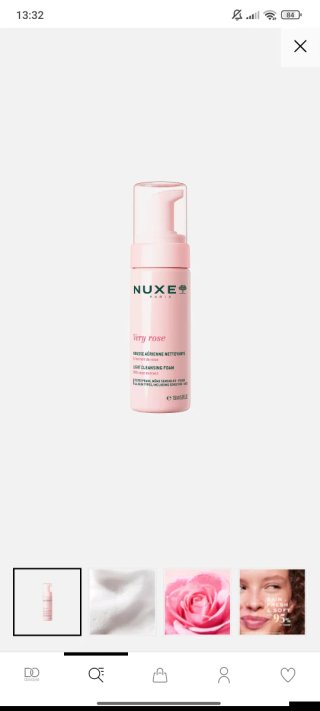 Nuxe Very Rose Mousse Detergente Viso