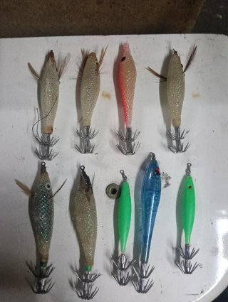 Jibioneras para pesca de calamar