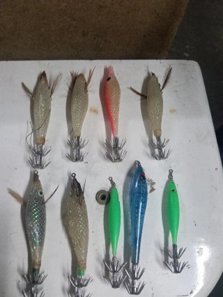Jibioneras para pesca de calamar
