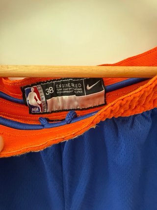 Pantalón Corto NBA Nike Knicks Azul Naranja