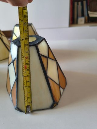 Tulipani di vetro in stile Tiffany (4 unità)