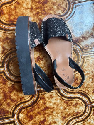 Sandalias POP A V mujer negras talla 40