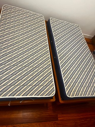 2 Somieres y 2 Colchones 90cm