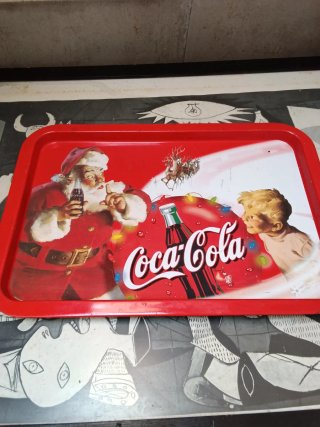 Bandeja Coca-Cola Santa Claus Años 90