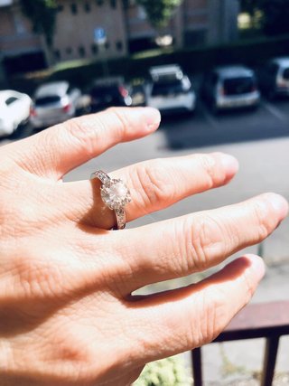 Anello Diamante 2 Carati Oro Bianco