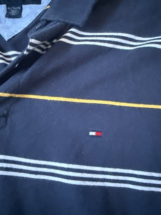 Polo Tommy Hilfiger a righe m/lunga - Taglia XL