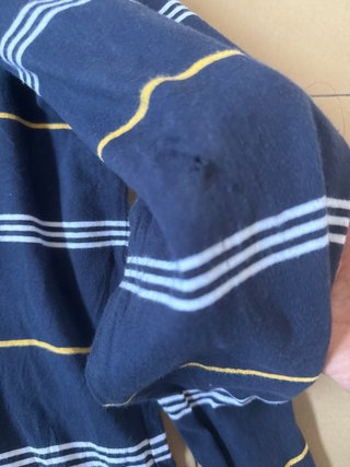 Polo Tommy Hilfiger a righe m/lunga - Taglia XL