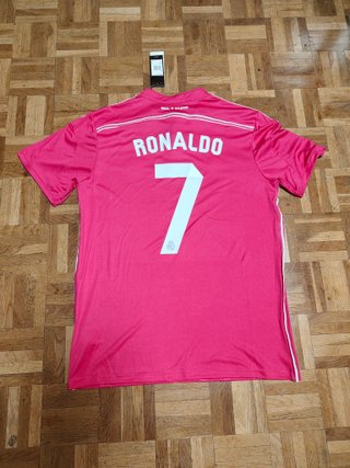 Camiseta Real Madrid rosa 2014 Adidas Rosa Talla L