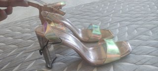 Sandalias Zara Talla 40 Doradas
