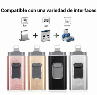Pendrive USB 1TB Rosa Compatible iPhone