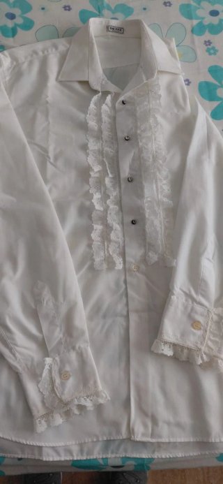 Camisa traje corto blanca