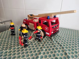 Camión Bomberos Pintoy 2003 Juguete Madera