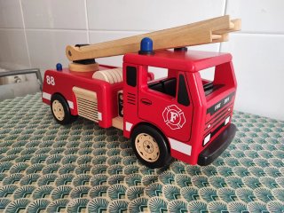 Camión Bomberos Pintoy 2003 Juguete Madera