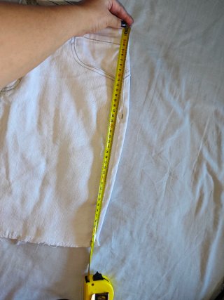 Falda vaquera blanca