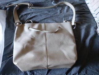 Bolso Adolfo Domínguez Piel Beige Nuevo