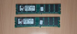 2x Kingston DDR400 CL3 1GB 184pin RAM