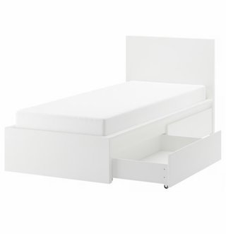 Cama Malm Ikea Blanca con Cajones