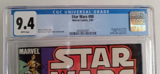 Star Wars #80 CGC 9.4 Marvel 1984 Darth Vader