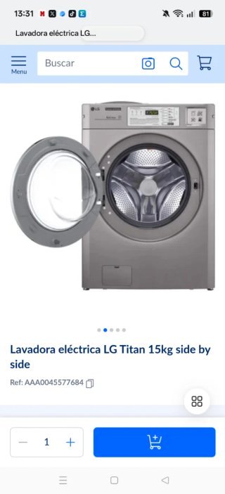 Lavadora LG Titan 15kg Direct Drive