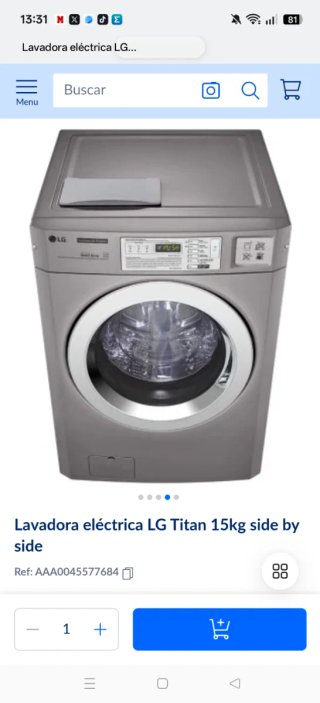 Lavadora LG Titan 15kg Direct Drive
