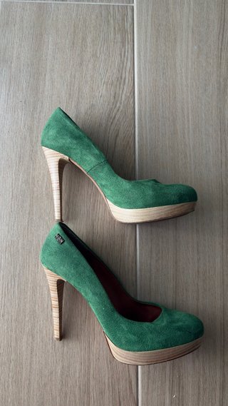 Zapatos de tacón verdes 40 Maria Mare