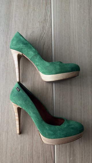 Zapatos de tacón verdes 40 Maria Mare