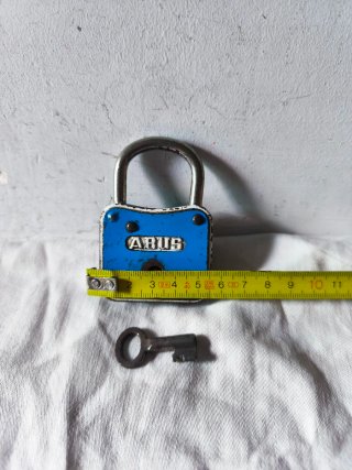 Candado Antiguo ABUS Llave alemán vintage