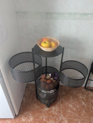 Mueble organizador cocina 5 cestas