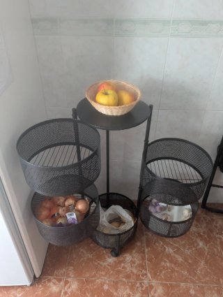 Mueble organizador cocina 5 cestas